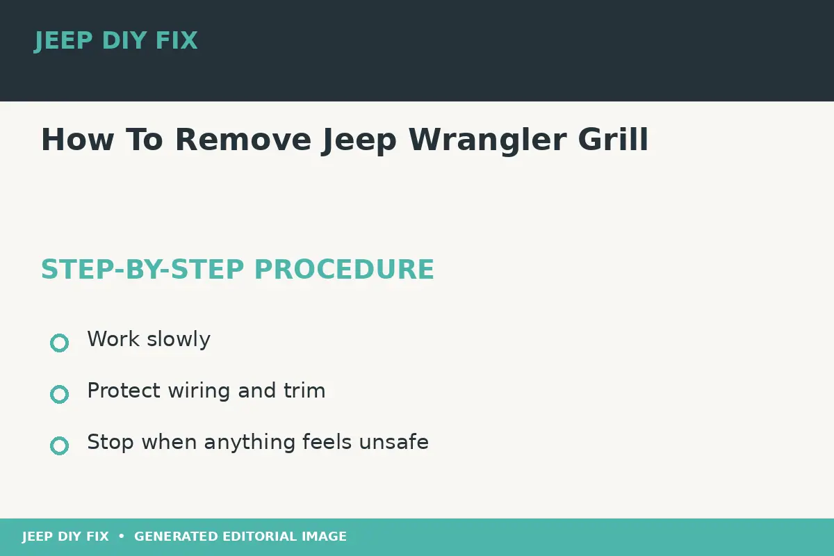 How To Remove Jeep Wrangler Grill Completing the approved steps for How To Remove Jeep Wrangler Grill