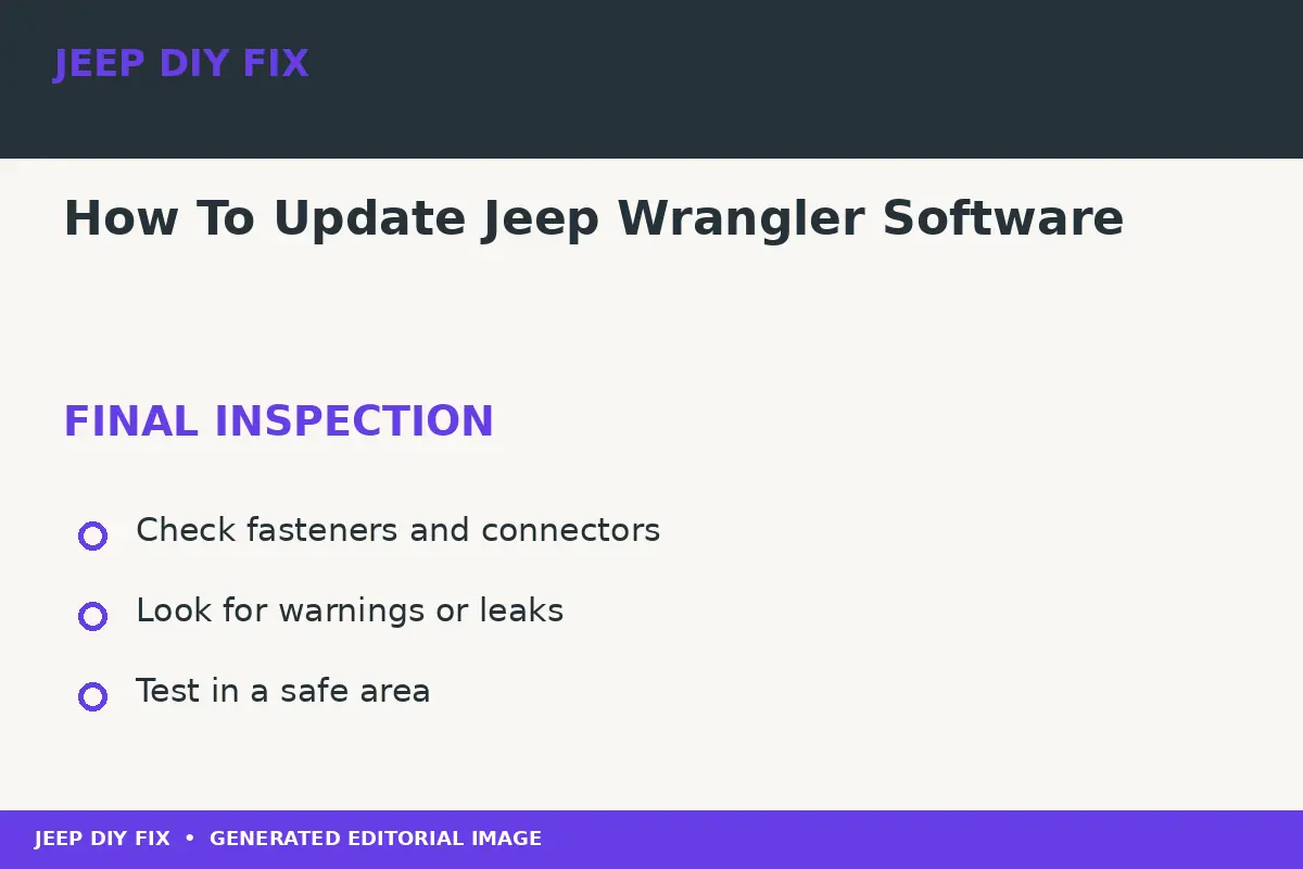 How To Update Jeep Wrangler Software Final inspection after How To Update Jeep Wrangler Software