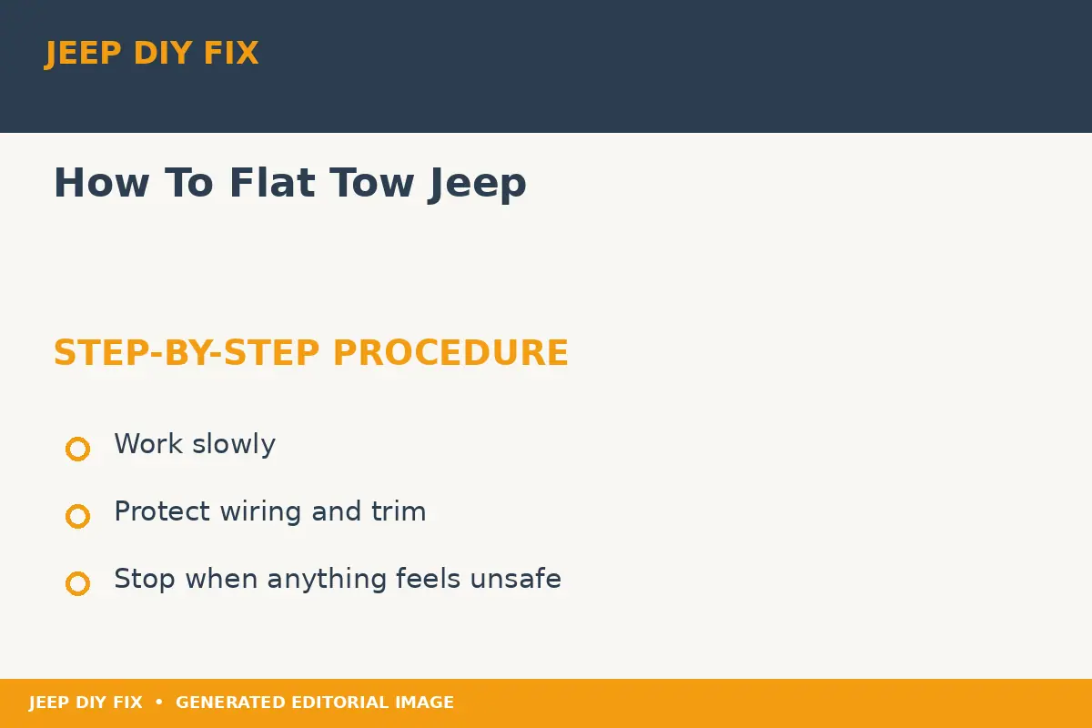 How To Flat Tow Jeep Completing the approved steps for How To Flat Tow Jeep