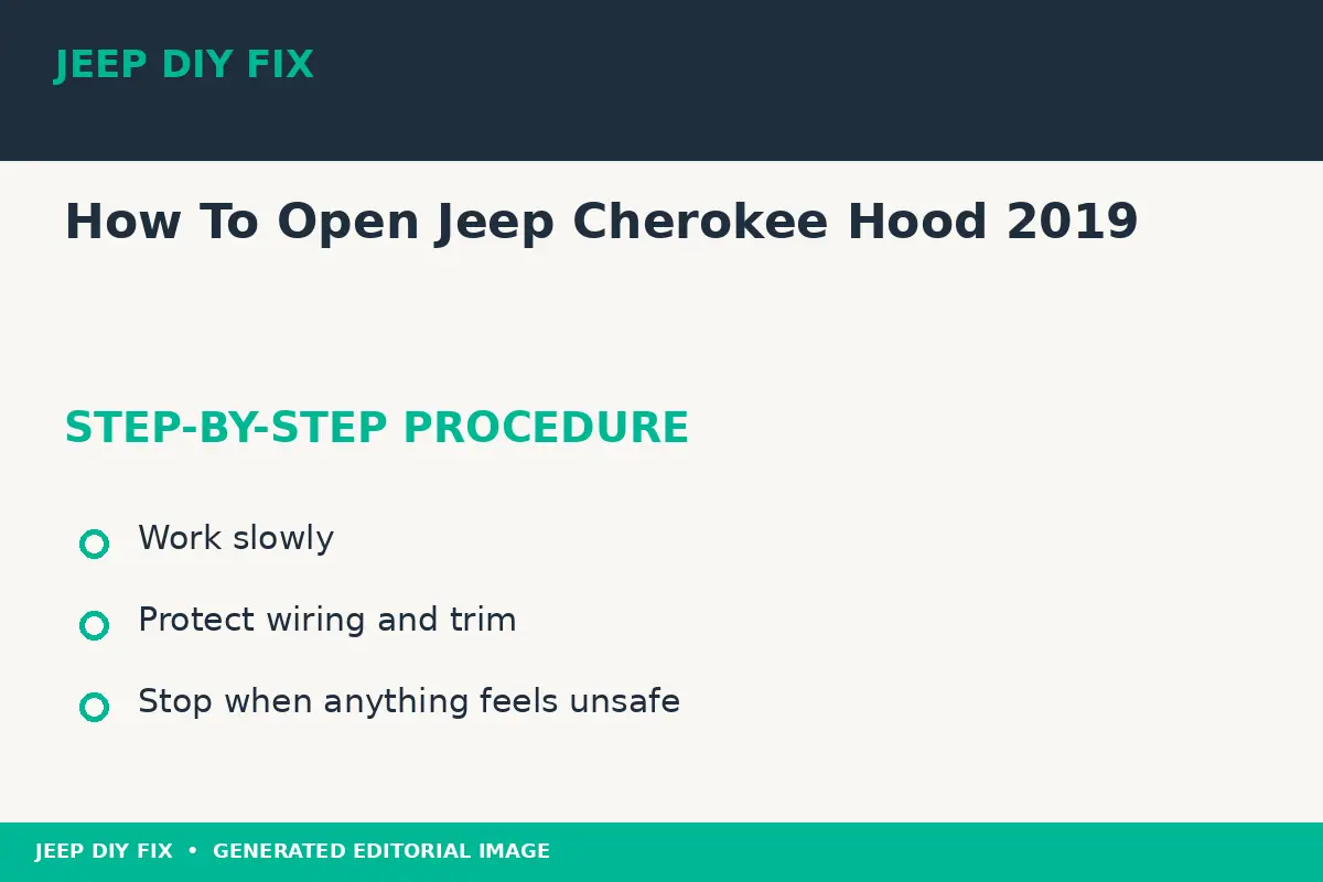 How To Open Jeep Cherokee Hood 2019 Completing the approved steps for How To Open Jeep Cherokee Hood 2019