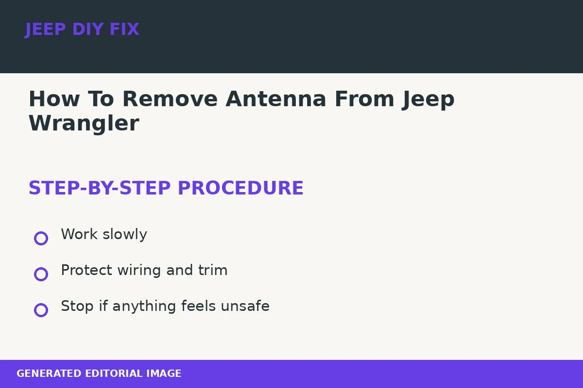 How To Remove Antenna From Jeep Wrangler Completing the approved steps for How To Remove Antenna From Jeep Wrangler
