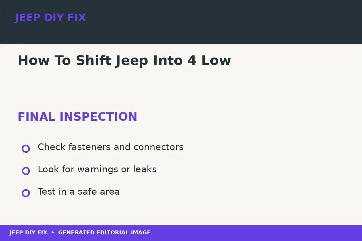 How To Shift Jeep Into 4 Low Final inspection after How To Shift Jeep Into 4 Low