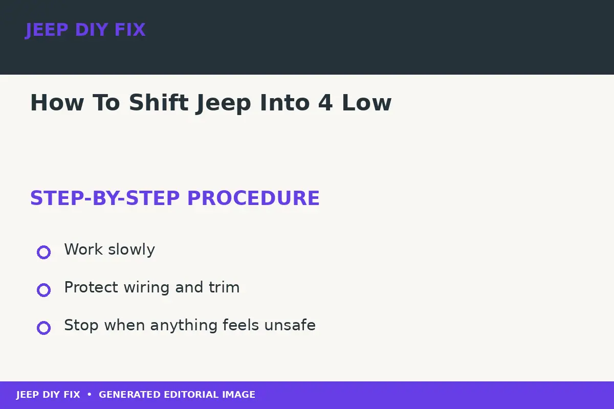 How To Shift Jeep Into 4 Low Completing the approved steps for How To Shift Jeep Into 4 Low