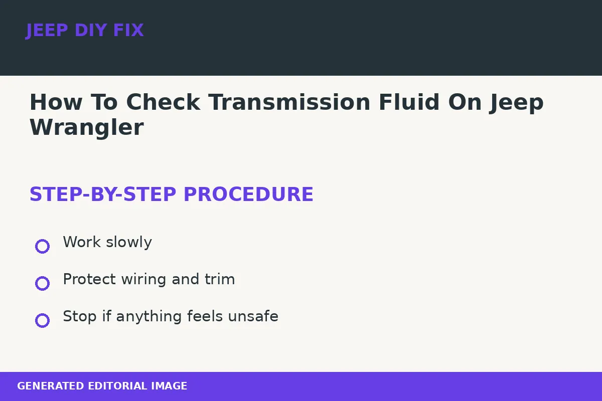 How To Check Transmission Fluid On Jeep Wrangler Completing the approved steps for How To Check Transmission Fluid On Jeep Wrangler