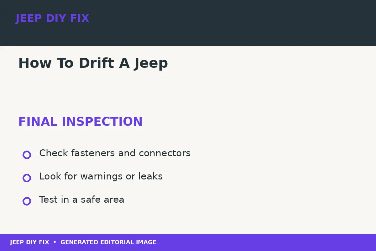 How To Drift A Jeep Final inspection after How To Drift A Jeep