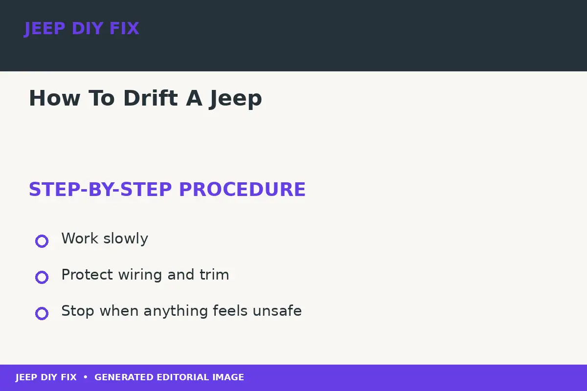 How To Drift A Jeep Completing the approved steps for How To Drift A Jeep