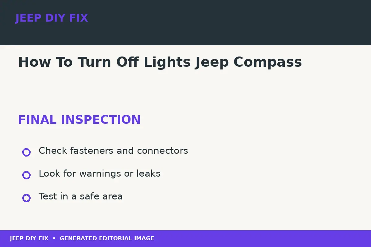 How To Turn Off Lights Jeep Compass Final inspection after How To Turn Off Lights Jeep Compass