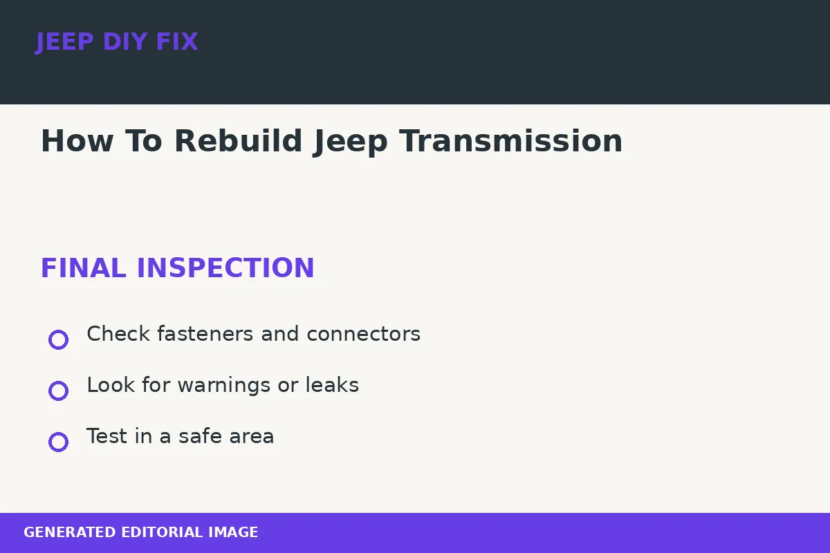 How To Rebuild Jeep Transmission Final inspection after How To Rebuild Jeep Transmission