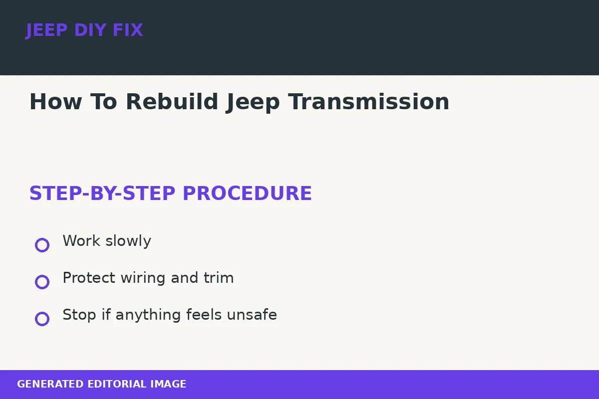 How To Rebuild Jeep Transmission Completing the approved steps for How To Rebuild Jeep Transmission