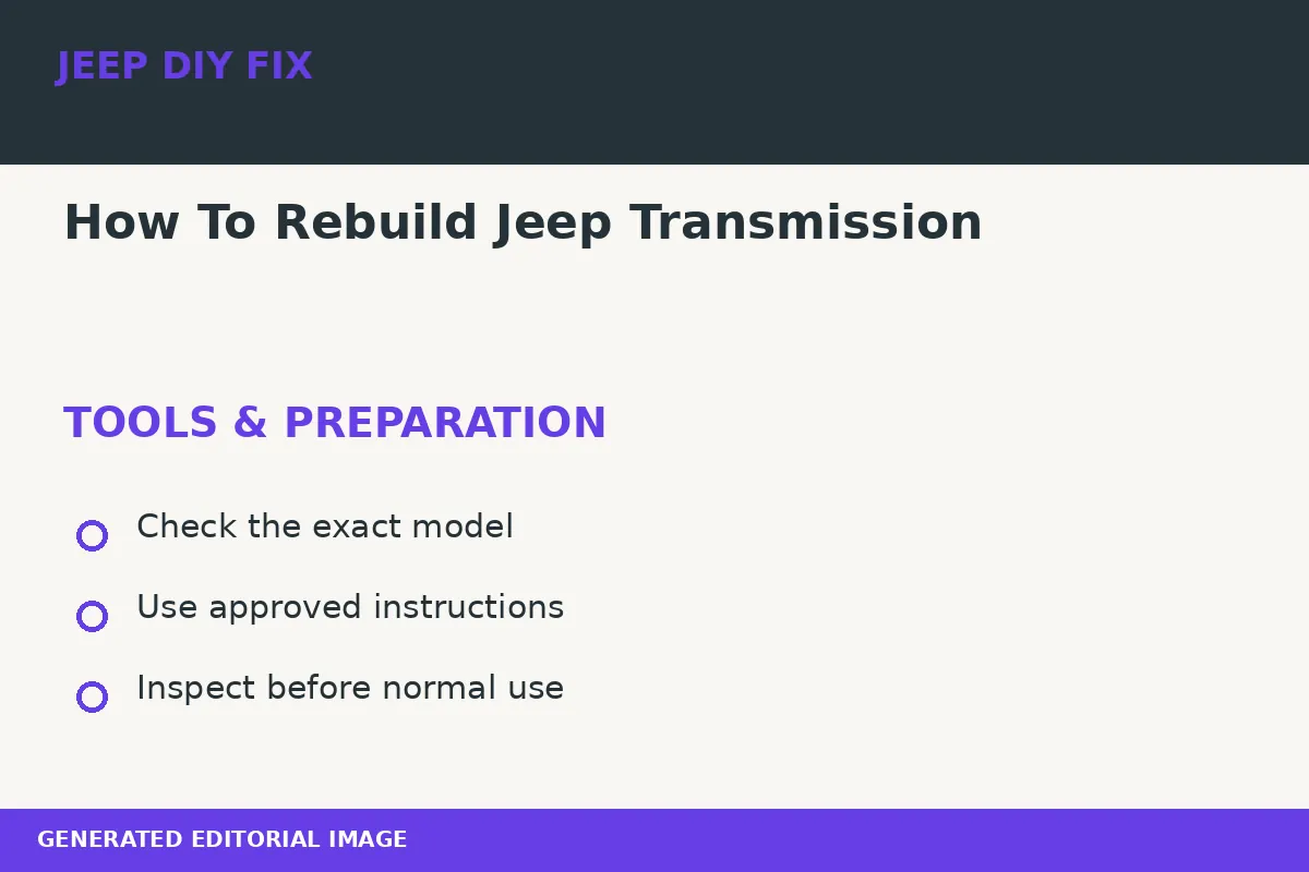 How To Rebuild Jeep Transmission Preparing tools for How To Rebuild Jeep Transmission