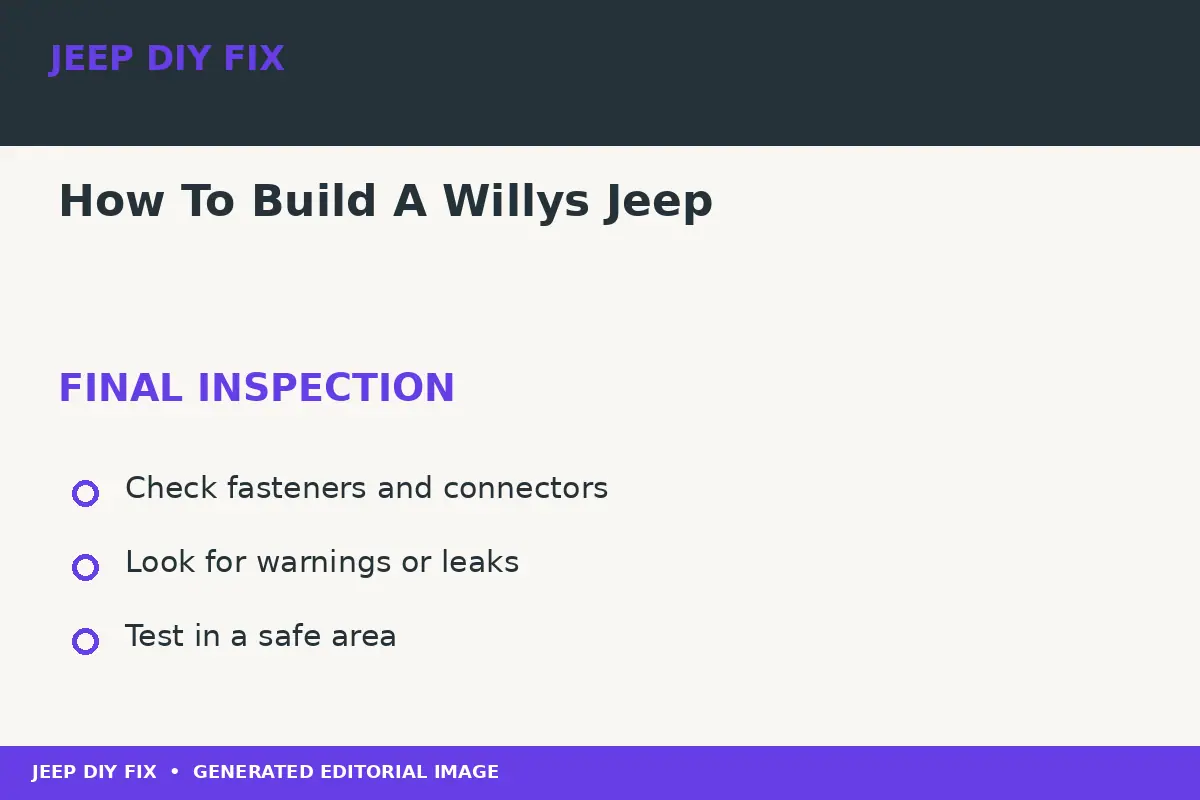How To Build A Willys Jeep Final inspection after How To Build A Willys Jeep