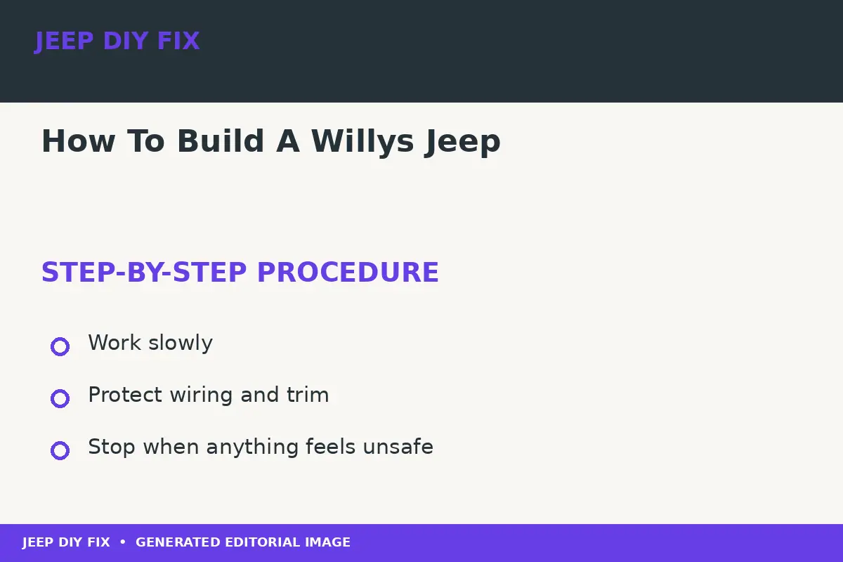 How To Build A Willys Jeep Completing the approved steps for How To Build A Willys Jeep