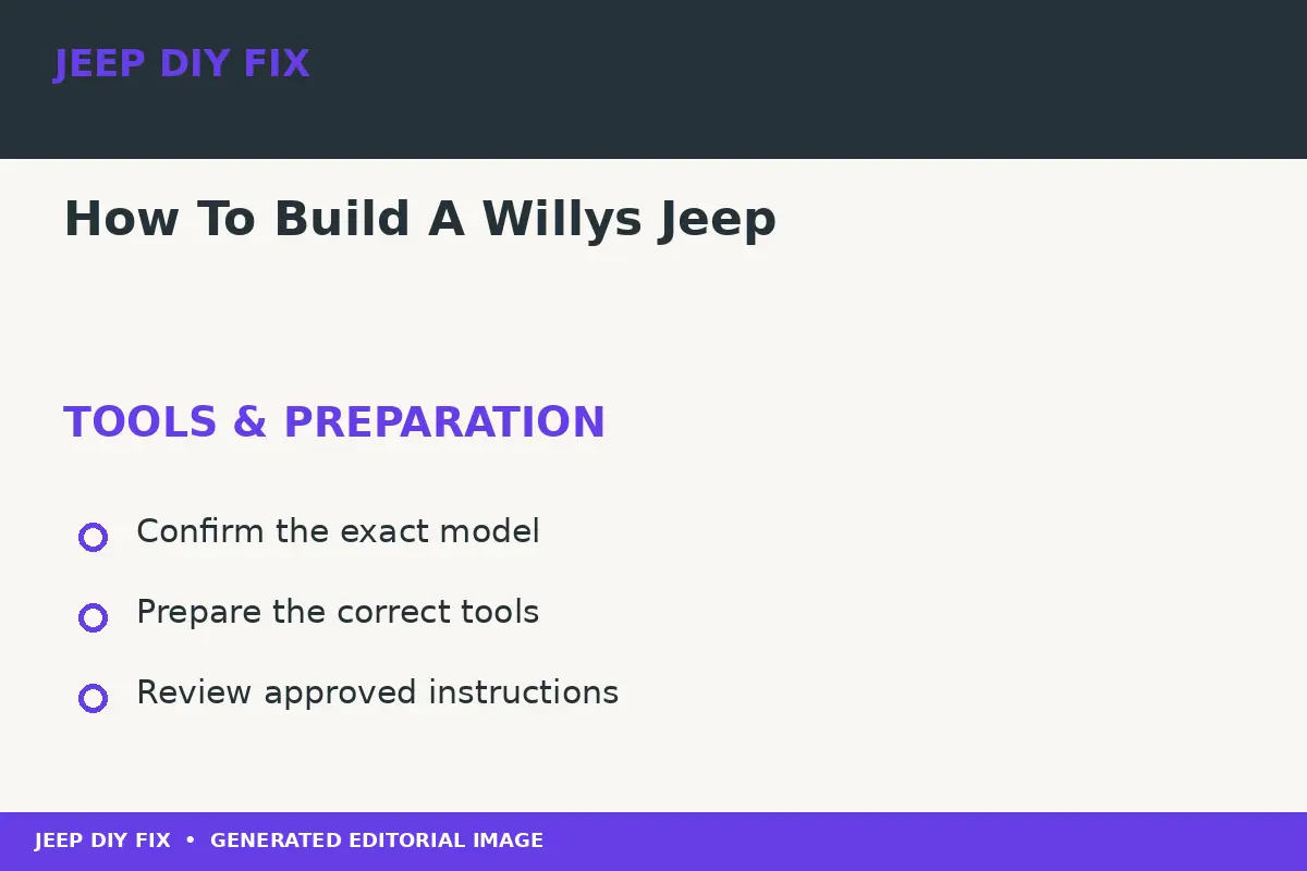 How To Build A Willys Jeep Preparing tools for How To Build A Willys Jeep