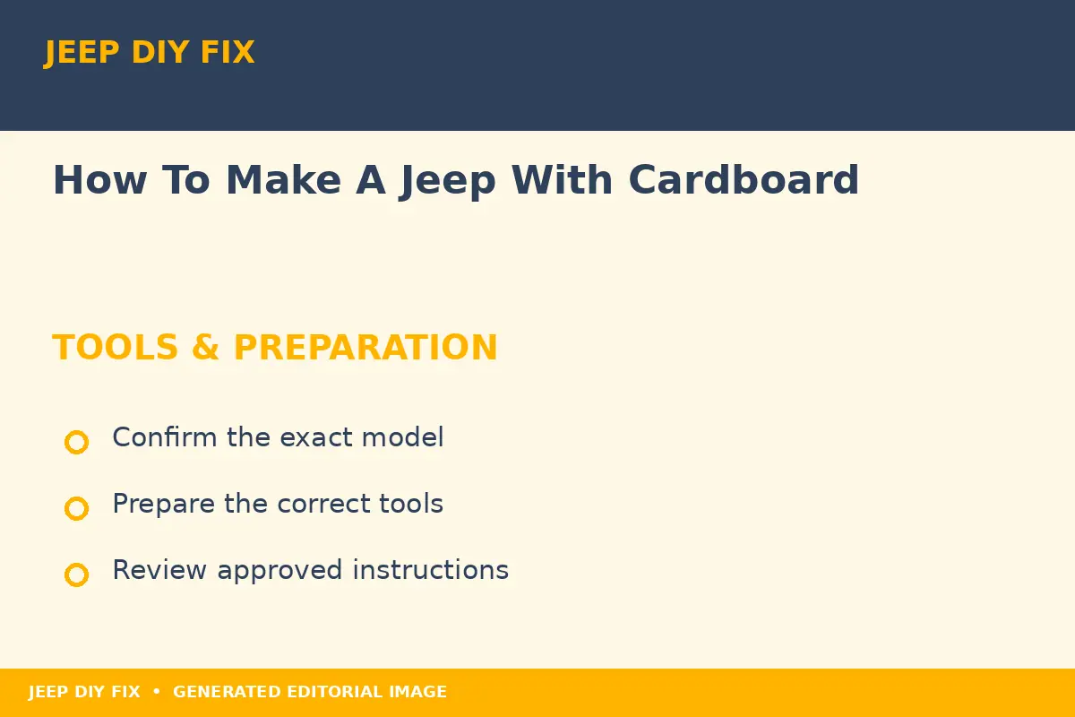 How To Make A Jeep With Cardboard Preparing tools for How To Make A Jeep With Cardboard