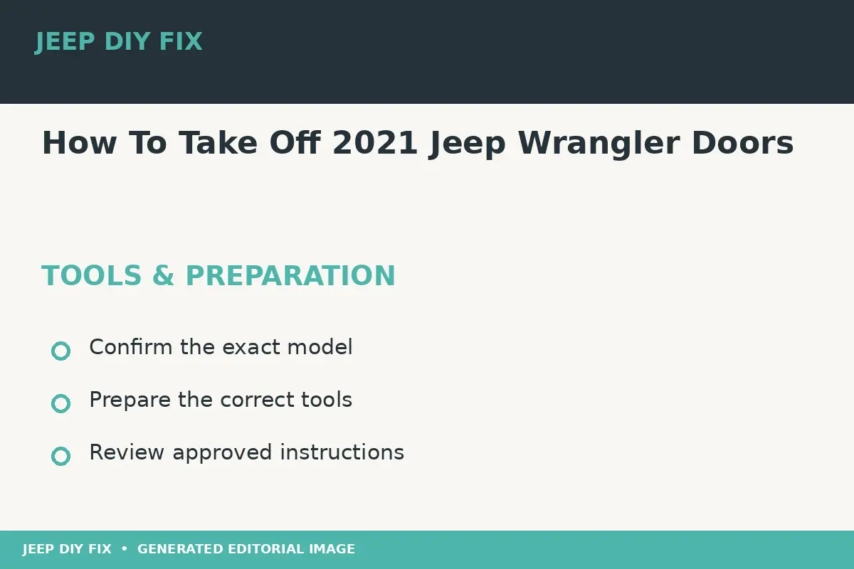 How To Take Off 2021 Jeep Wrangler Doors Preparing tools for How To Take Off 2021 Jeep Wrangler Doors
