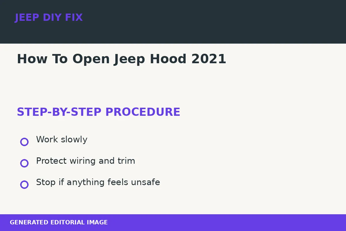 How To Open Jeep Hood 2021 Completing the approved steps for How To Open Jeep Hood 2021