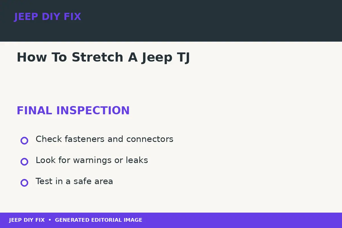 How To Stretch A Jeep TJ Final inspection after How To Stretch A Jeep TJ