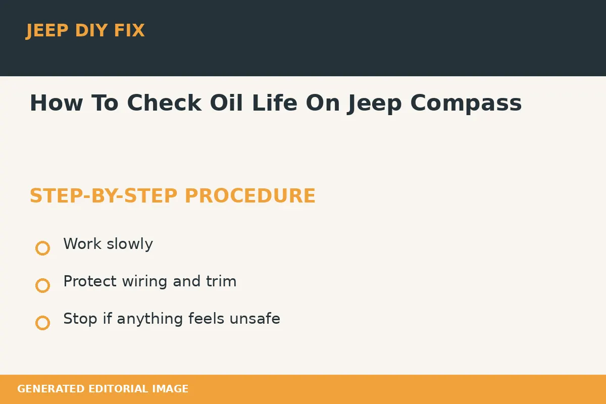 How To Check Oil Life On Jeep Compass Completing the approved steps for How To Check Oil Life On Jeep Compass