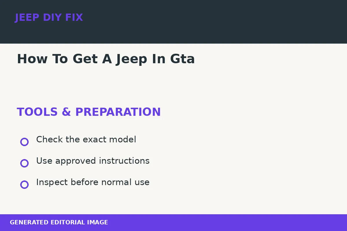 How To Get A Jeep In Gta Preparing tools for How To Get A Jeep In Gta
