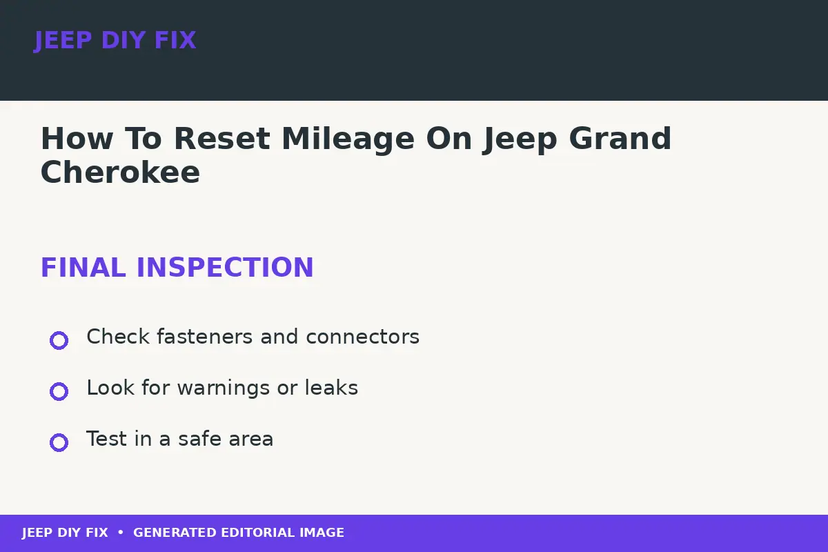 How To Reset Mileage On Jeep Grand Cherokee Final inspection after How To Reset Mileage On Jeep Grand Cherokee