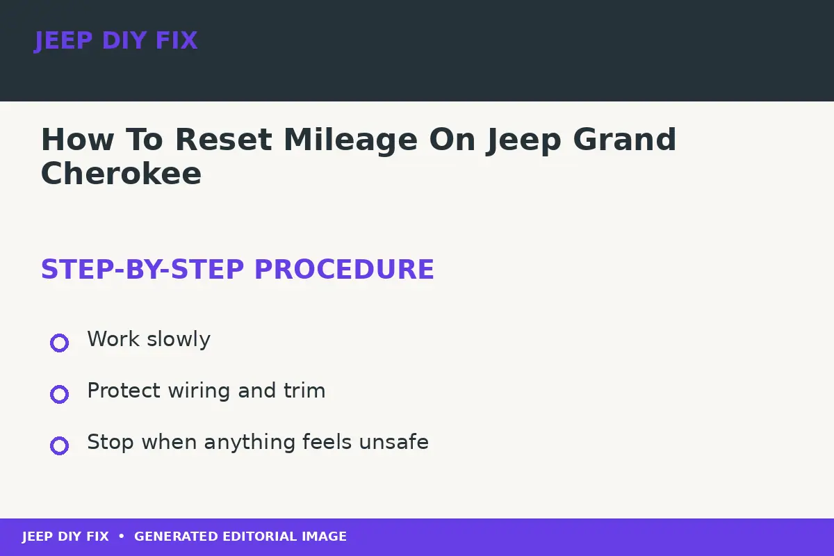 How To Reset Mileage On Jeep Grand Cherokee Completing the approved steps for How To Reset Mileage On Jeep Grand Cherokee