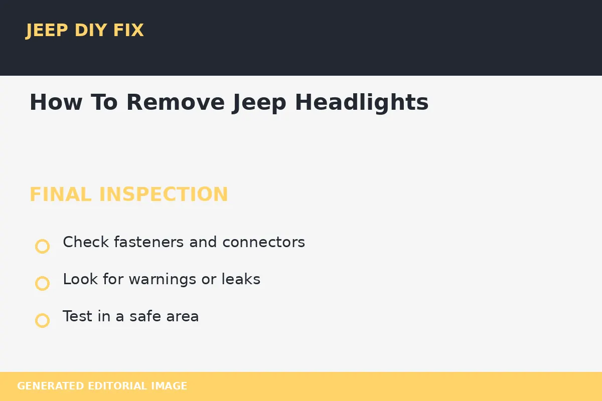 How To Remove Jeep Headlights Final inspection after How To Remove Jeep Headlights