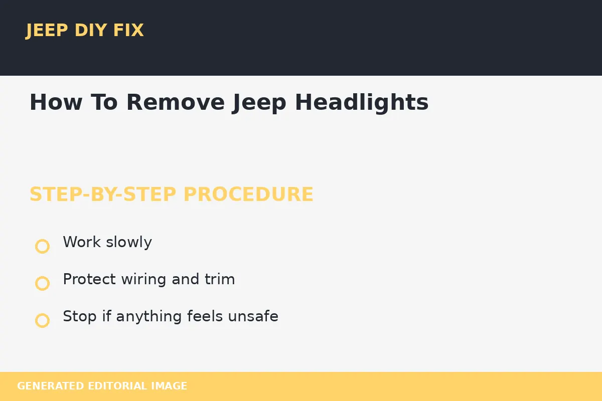 How To Remove Jeep Headlights Completing the approved steps for How To Remove Jeep Headlights