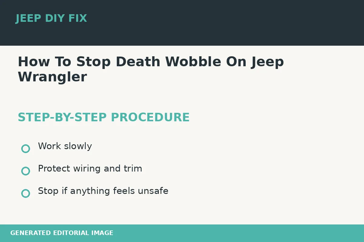 How To Stop Death Wobble On Jeep Wrangler Completing the approved steps for How To Stop Death Wobble On Jeep Wrangler