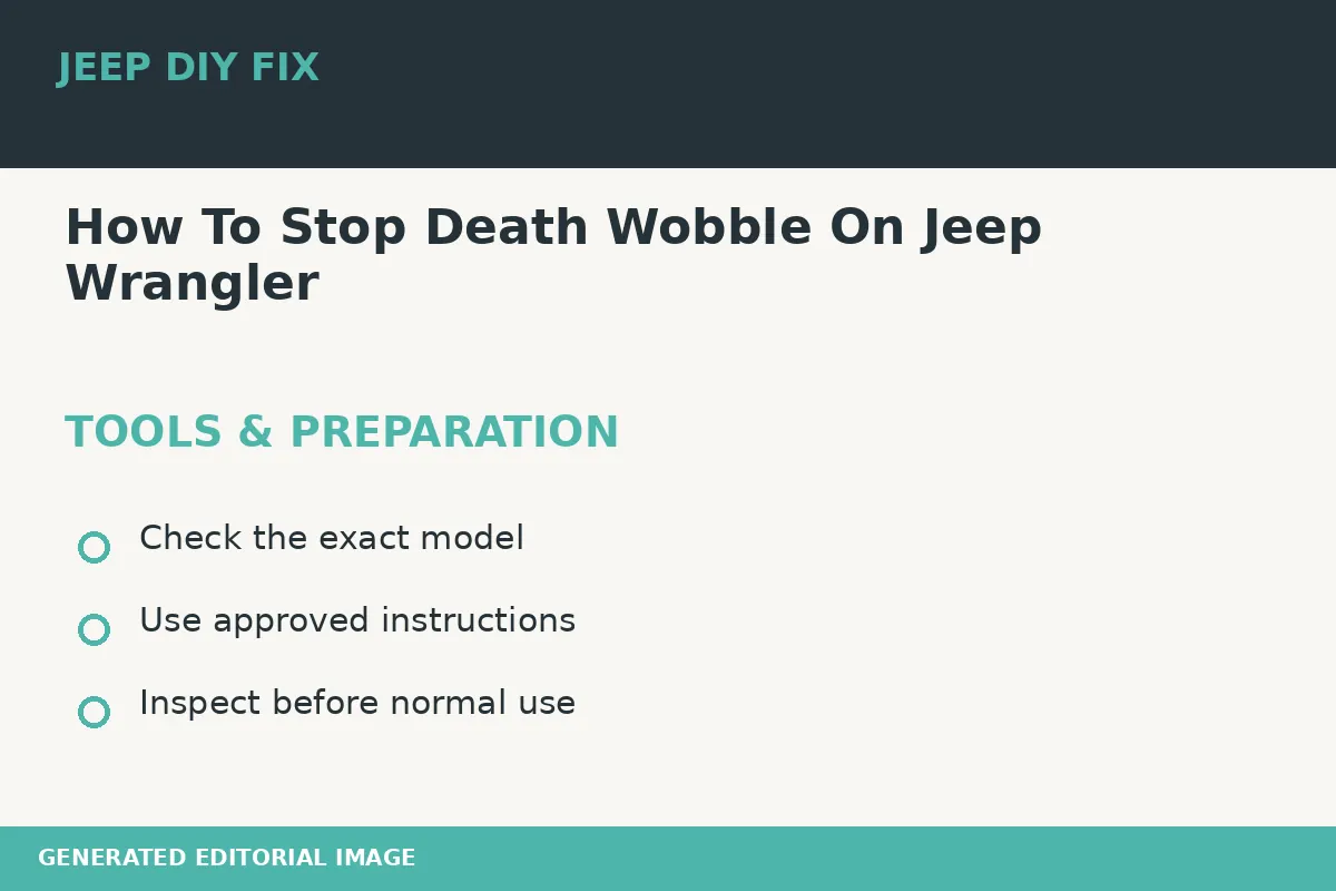 How To Stop Death Wobble On Jeep Wrangler Preparing tools for How To Stop Death Wobble On Jeep Wrangler