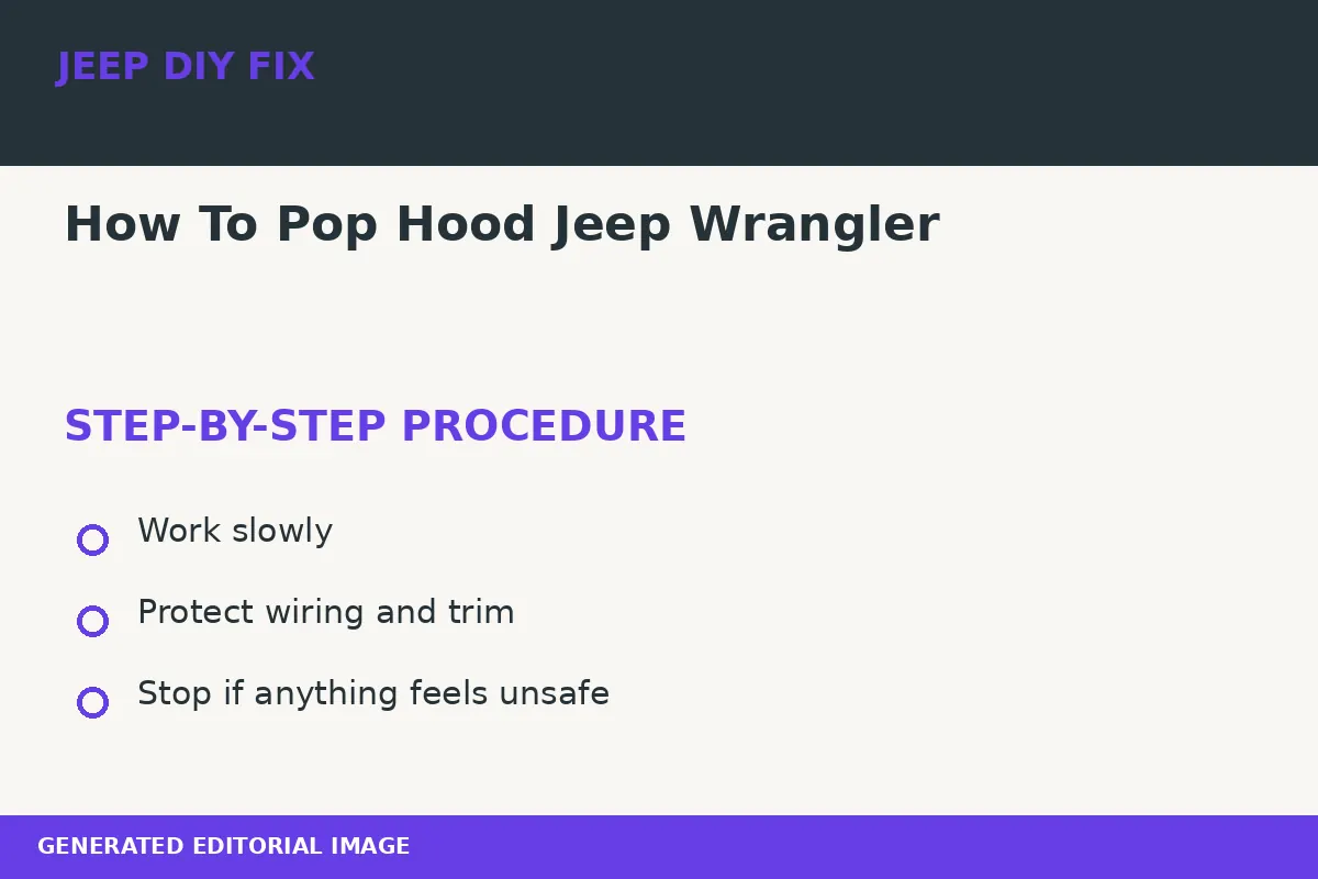 How To Pop Hood Jeep Wrangler Completing the approved steps for How To Pop Hood Jeep Wrangler