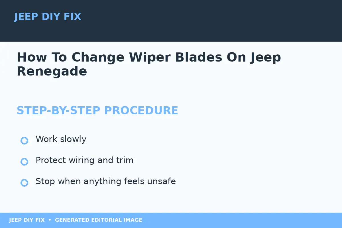 Completing the approved steps for How To Change Wiper Blades On Jeep Renegade