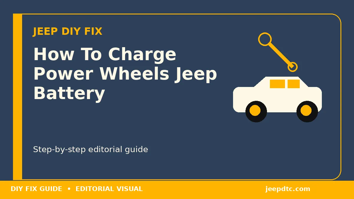 How To Charge Power Wheels Jeep Battery: Easy Step-by-Step Guide How To Charge Power Wheels Jeep Battery DIY guide