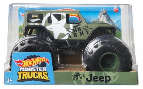 Hot Wheels Monster Truck Army Jeep: Conquer Any Terrain! Hot Wheels Monster Truck Army Jeep: Conquer Any Terrain!