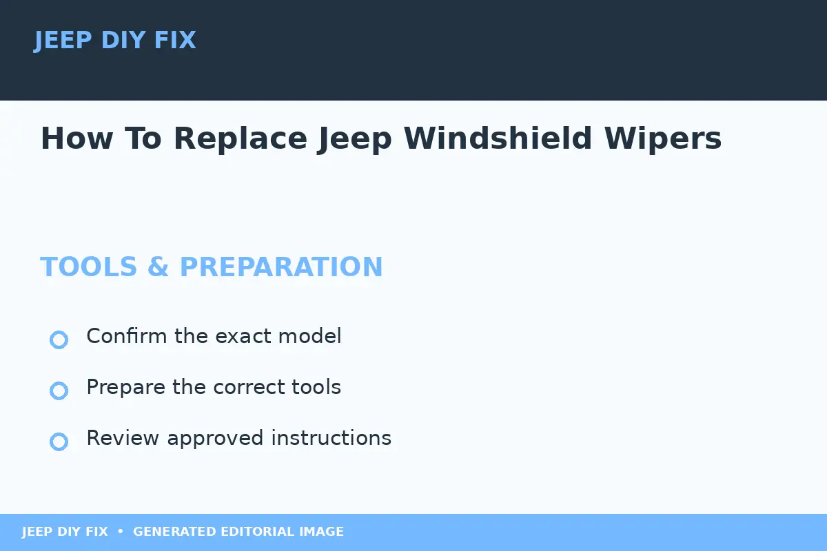 Preparing tools for How To Replace Jeep Windshield Wipers