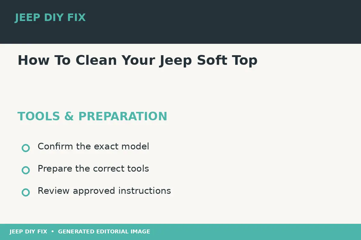 Preparing tools for How To Clean Your Jeep Soft Top