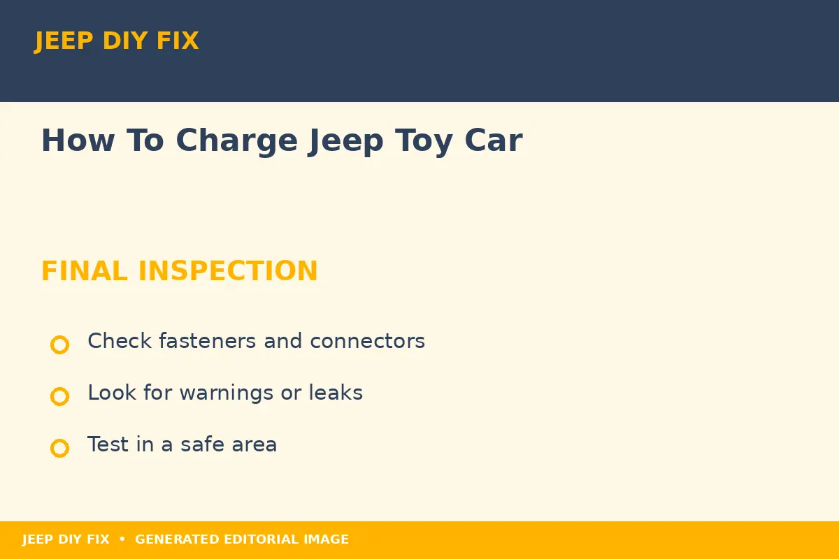 Final inspection after How To Charge Jeep Toy Car