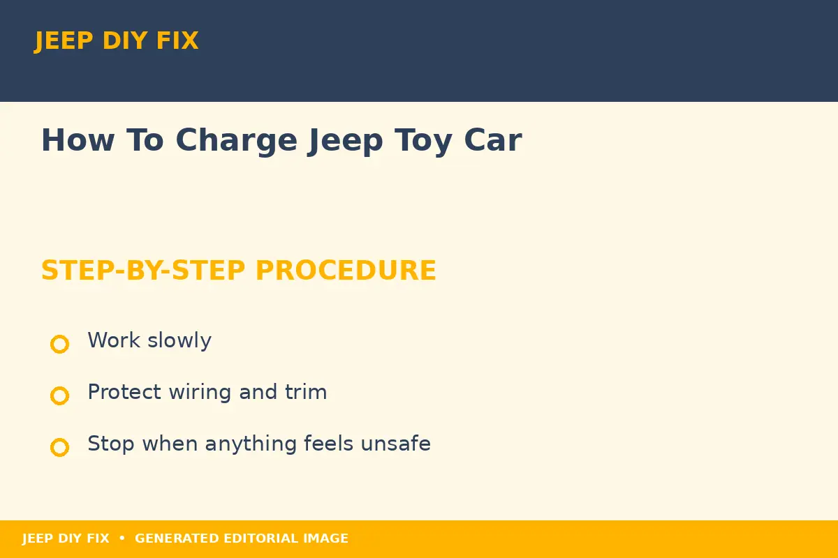 Completing the approved steps for How To Charge Jeep Toy Car
