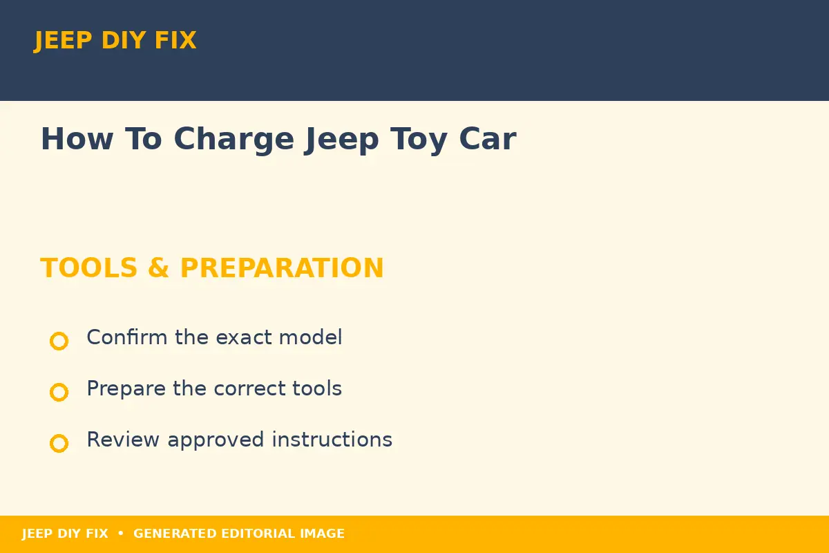 Preparing tools for How To Charge Jeep Toy Car