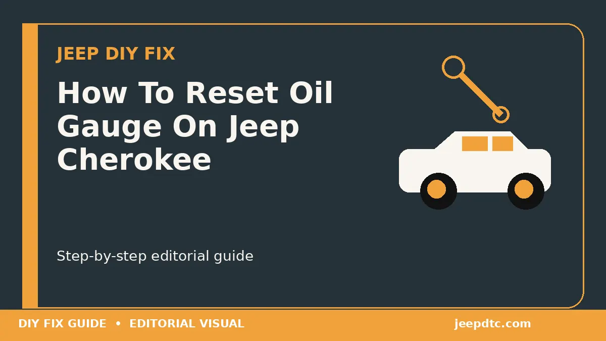 How To Reset Oil Gauge On Jeep Cherokee DIY guide