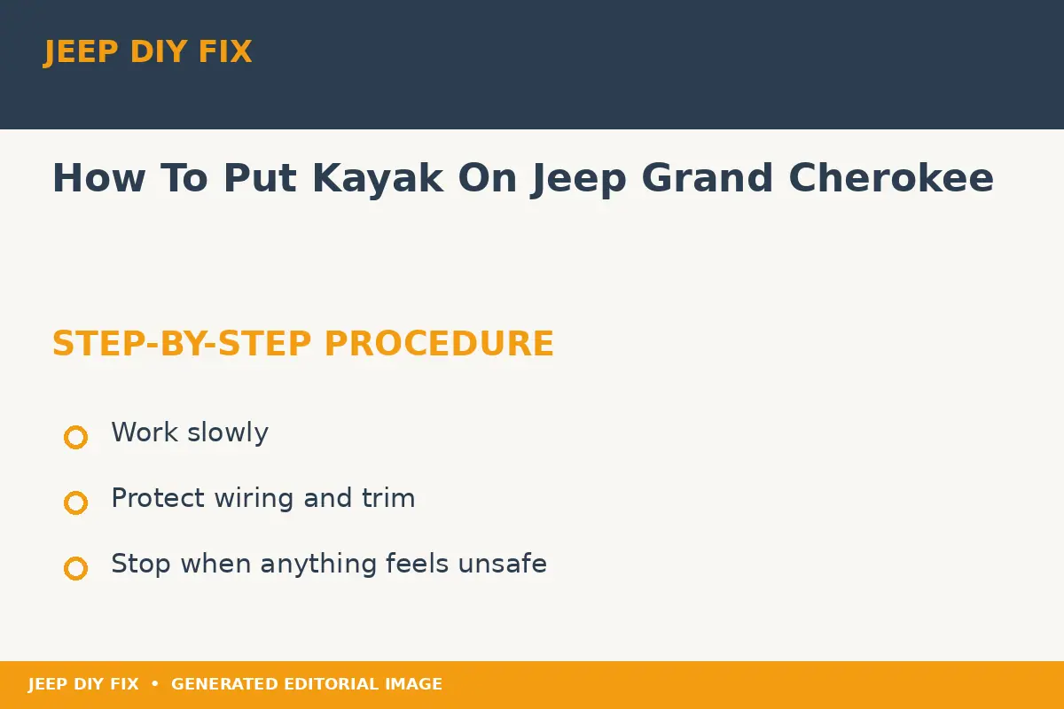 Step-by-step procedure for How To Put Kayak On Jeep Grand Cherokee