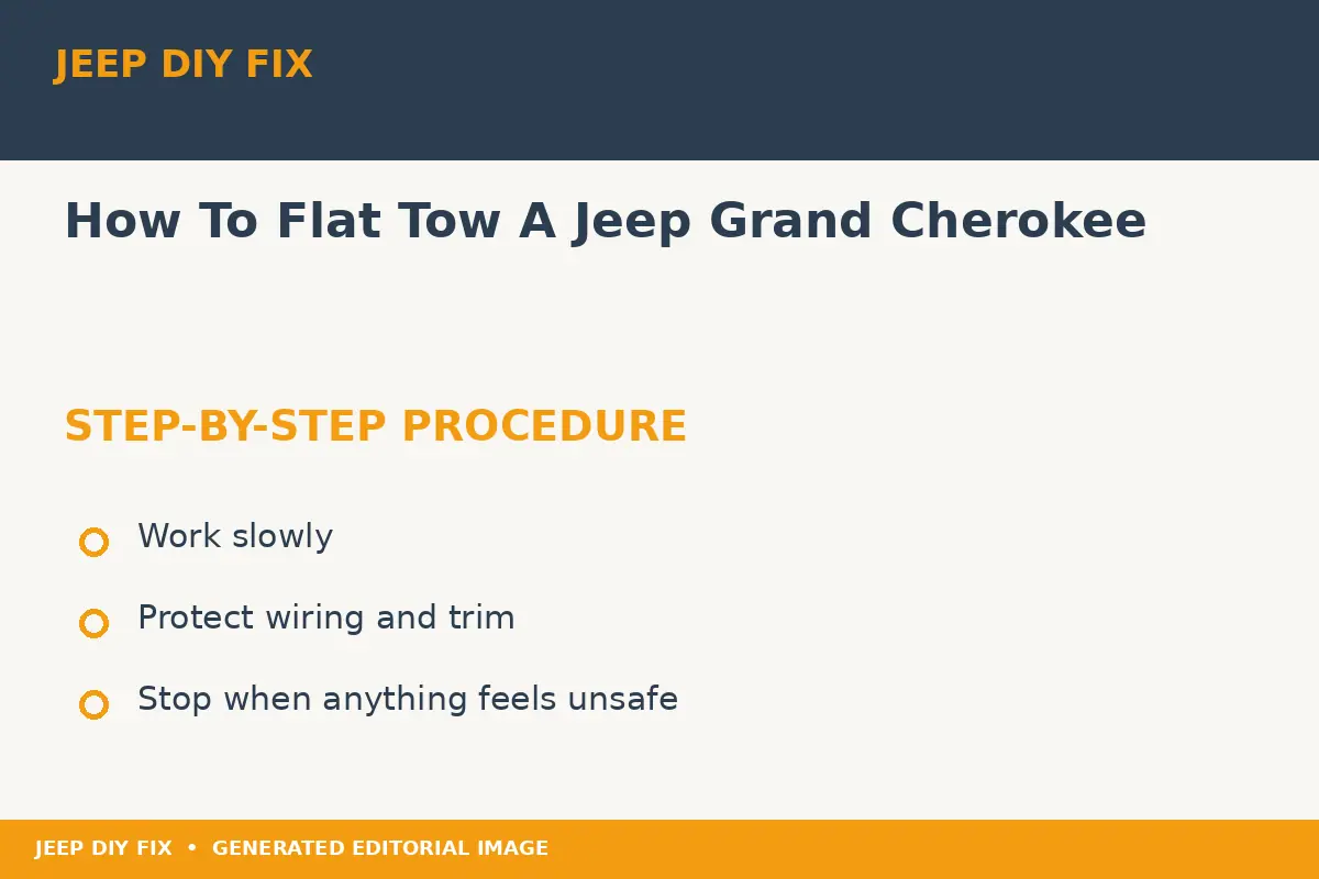 Completing the approved steps for How To Flat Tow A Jeep Grand Cherokee