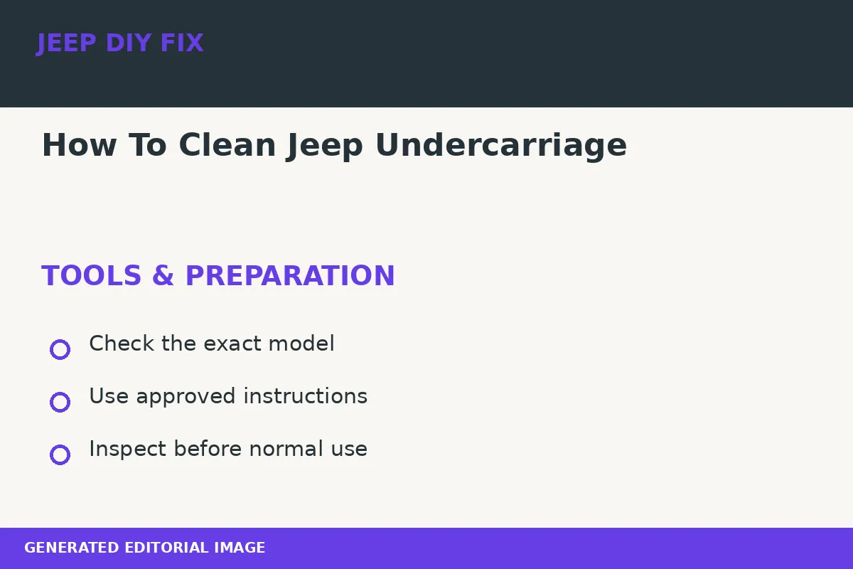 Preparing tools for How To Clean Jeep Undercarriage