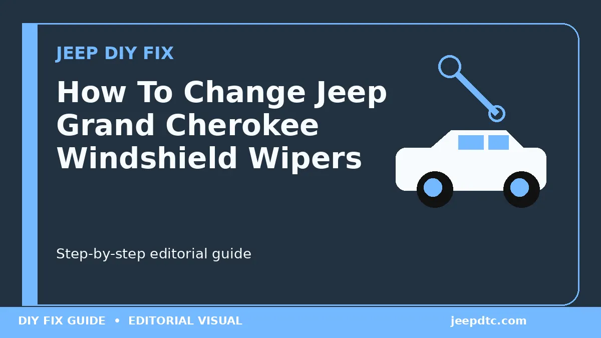 How To Change Jeep Grand Cherokee Windshield Wipers DIY guide