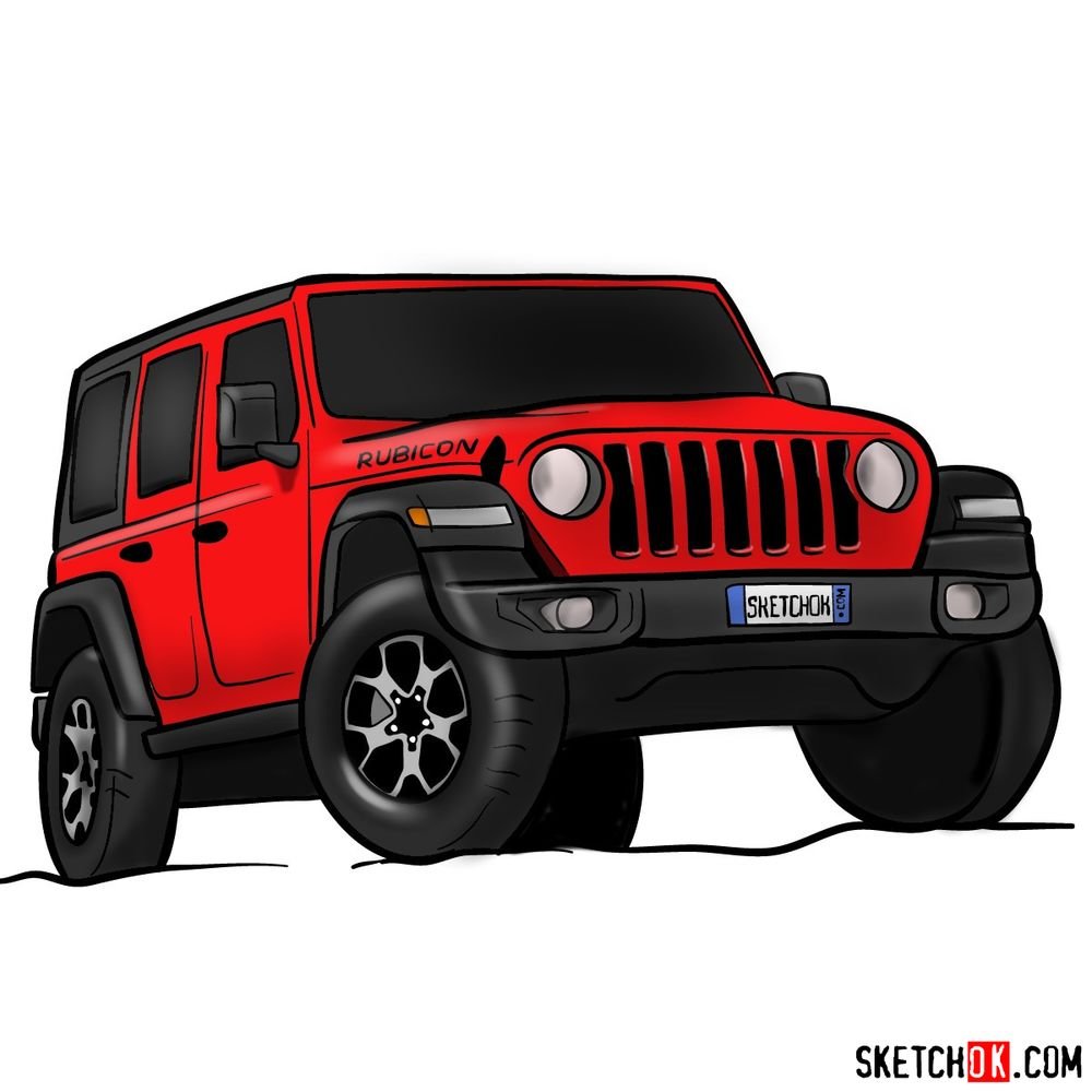 How To Draw A Jeep Rubicon: Step-by-Step Guide for Beginners How To Draw A Jeep Rubicon: Step-by-Step Guide for Beginners