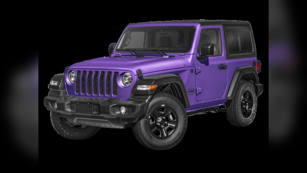 2 door purple jeep wrangler
