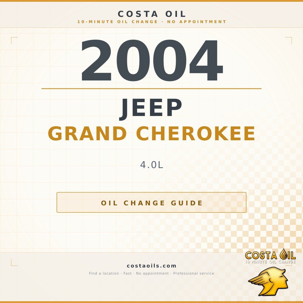 Oil Type For 2004 Jeep Grand Cherokee: Ultimate Guide