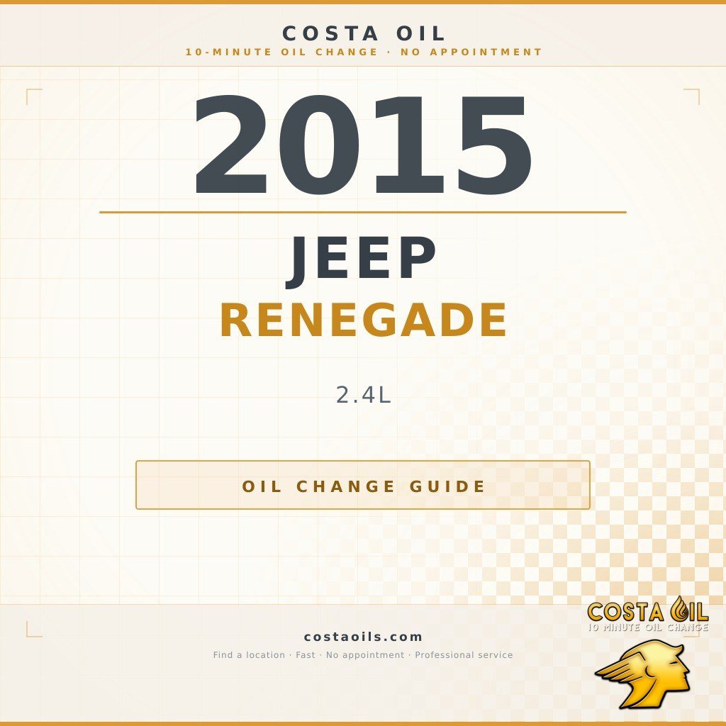 Jeep Renegade 1 3 Oil Capacity: Complete Maintenance Guide