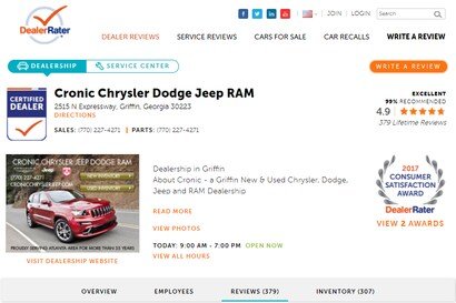 Cronic Chrysler Dodge Jeep Ram Reviews Cronic Chrysler Dodge Jeep Ram Reviews: Honest Buyer Insights