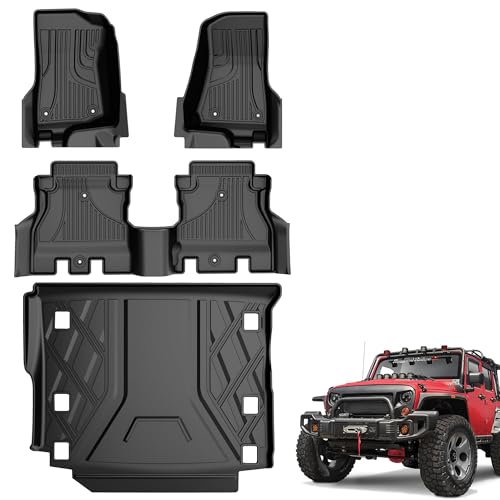 Jeep Wrangler JL Floor Mats With Subwoofer Fit