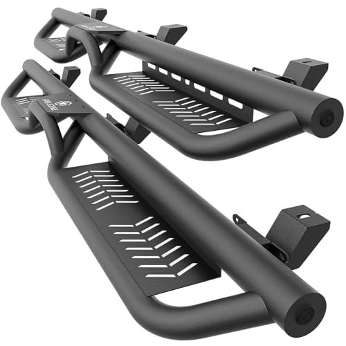 SOENBOO Steel Side Steps for Jeep Wrangler JL